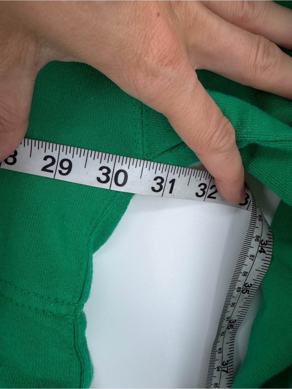 Free People Dress Size XL Green White Mixed Media Sweatshirt Tunic Boho Oversize - Picture 7 of 9